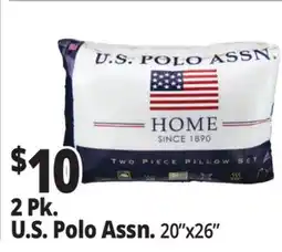 Ocean State Job Lot U.S. Polo Standard Pillows 2 Count offer