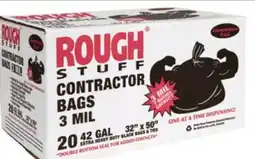 Ocean State Job Lot Rough Stuff 42 Gal Contractor Trash Bags 20 Count offer