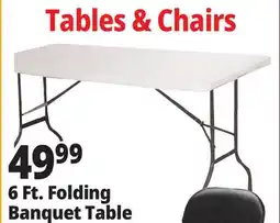 Ocean State Job Lot 6 Ft. Folding Banquet Table offer