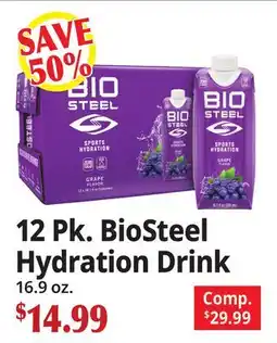 Ocean State Job Lot 12 Pk. BioSteel Hydration Drink offer