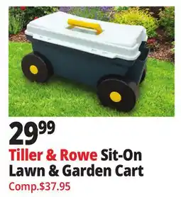 Ocean State Job Lot Tiller & Rowe Sit-On Lawn & Garden Cart offer
