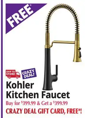 Ocean State Job Lot Kohler Kitchen Faucet offer