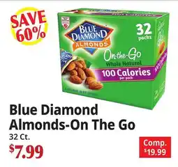 Ocean State Job Lot Blue Diamond Almonds-On The Go offer