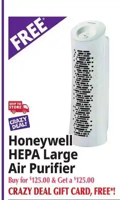 Ocean State Job Lot Honeywell HEPA Large Air Purifier offer