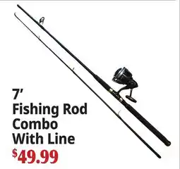 Ocean State Job Lot 7' Fishing Rod Combo With Line offer