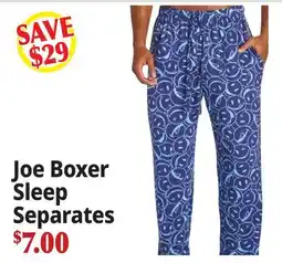 Ocean State Job Lot Joe Boxer Sleep Separates offer
