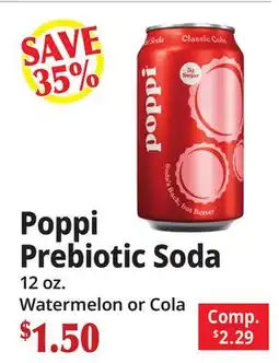 Ocean State Job Lot Poppi Prebiotic Soda offer