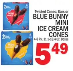 C Town BLUE BUNNY MINI ICE CREAM CONES offer