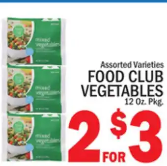 C Town FOOD CLUB VEGETABLES offer