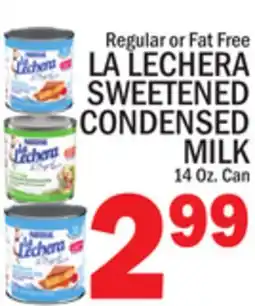 C Town LA LECHERA SWEETENED CONDENSED MILK offer
