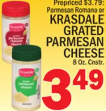 C Town KRASDALE GRATED PARMESAN CHEESE offer