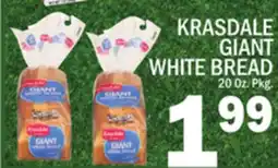 C Town KRASDALE GIANT WHITE BREAD offer