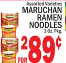 C Town MARUCHAN RAMEN NOODLES offer