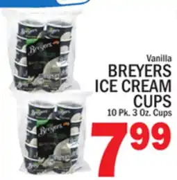 C Town BREYERS ICE CREAM CUPS offer