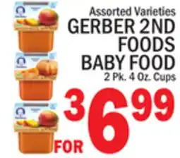 C Town GERBER 2ND FOODS BABY FOOD offer