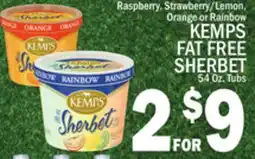 C Town KEMPS FAT FREE SHERBET offer