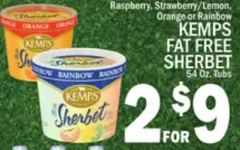 C Town KEMPS FAT FREE SHERBET offer