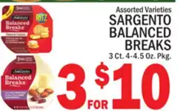 C Town SARGENTO BALANCED BREAKS offer