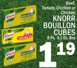 C Town KNORR BOUILLON CUBES offer
