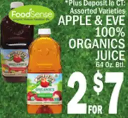 C Town APPLE & EVE 100% ORGANICS JUICE offer