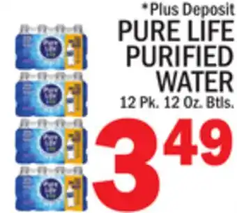 C Town PURE LIFE PURIFIED WATER offer