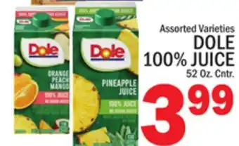 C Town DOLE 100% JUICE offer