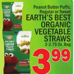 C Town EARTH'S BEST ORGANIC VEGETABLE STRAWS offer