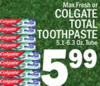 C Town COLGATE TOTAL TOOTHPASTE offer