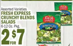 C Town FRESH EXPRESS CRUNCHY BLENDS SALADS offer