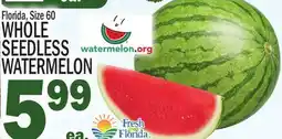 C Town WHOLE SEEDLESS WATERMELON offer