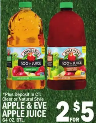 C Town APPLE & EVE APPLE JUICE offer