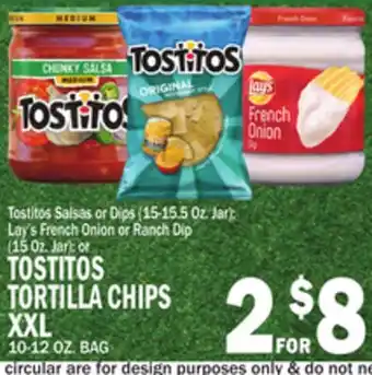 C Town TOSTITOS TORTILLA CHIPS XXL offer