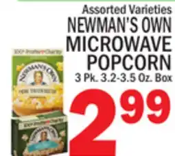 C Town NEWMAN'S OWN MICROWAVE POPCORN offer