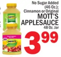 C Town MOTT'S APPLESAUCE offer