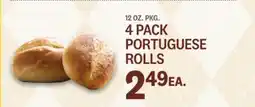 Kings Food Markets 4 PACK PORTUGUESE ROLLS offer