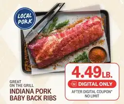 Kings Food Markets INDIANA PORK BABY BACK RIBS offer