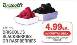 Kings Food Markets DRISCOLL'S BLACKBERRIES OR RASPBERRIES offer