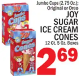 C Town JOY SUGAR ICE CREAM CONES offer