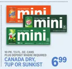 Kings Food Markets CANADA DRY, 7UP OR SUNKIST offer