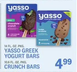 Kings Food Markets 14 FL OZ. PKG. YASSO GREEK YOGURT BARS 10.6 FL OZ. PKG. CRUNCH BARS offer