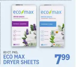 Kings Food Markets ECO MAX DRYER SHEETS offer