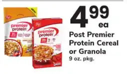 ACME Post Premier Protein Cereal or Granola offer