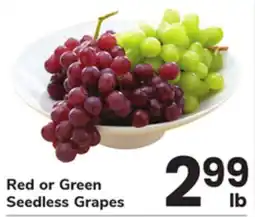 ACME Red or Green Seedless Grapes offer