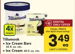 ACME Tillamook Ice Cream Bars 16 fl. oz. ctn. and Ice Cream 48 fl. oz. ctn offer