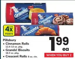 ACME Pillsbury Cinnamon Rolls 12.4-13 oz. pkg. Grands! Biscuits 16.3 oz. pkg. Crescent Rolls 8 oz. ctn offer