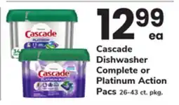 ACME Cascade Dishwasher Complete or Platinum Action Pacs offer