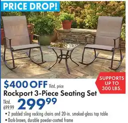 Boscov's Rockport 3-Piece Seating Set offer
