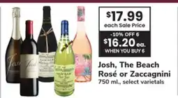 ACME Josh, The Beach Rosé or Zaccagnini offer