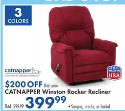 Boscov's CATNAPPER Winston Rocker Recliner offer