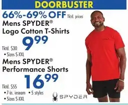 Boscov's Mens SPYDER Logo Cotton T-Shirts offer
